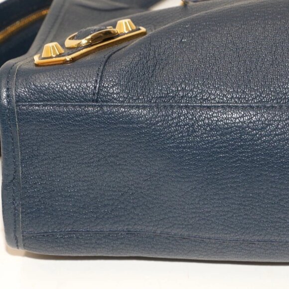 Balenciaga Chevre Gold Metallic Edge Hardware - City Blue - Picture 12 of 14